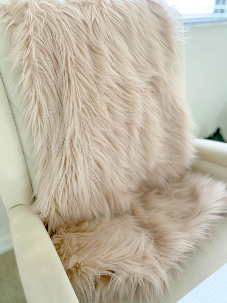 faux fur for office chair