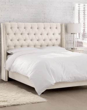 linen bed
