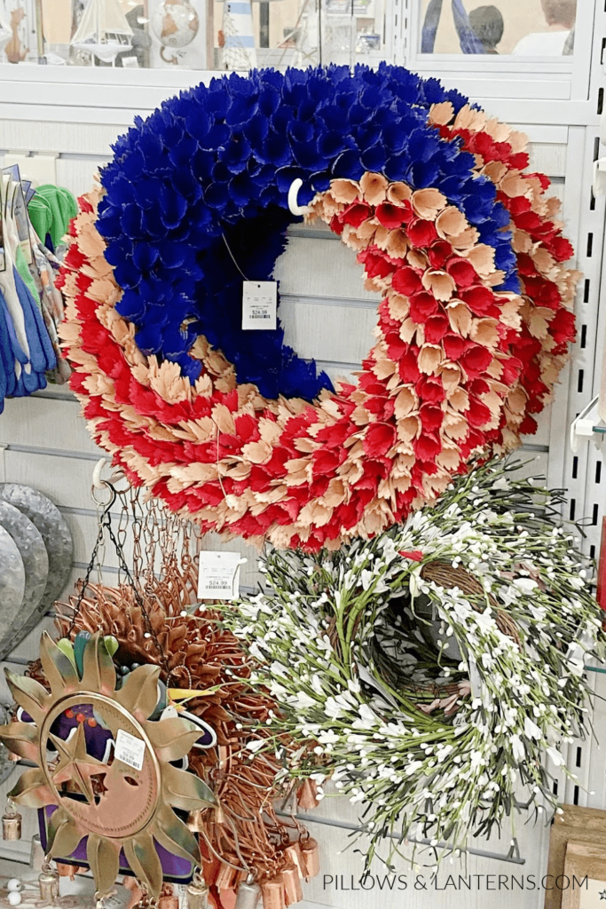 4th of july wreath from home goods