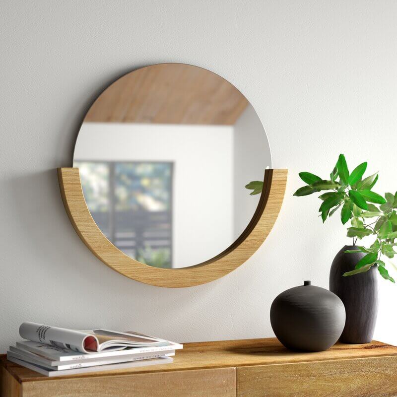 half mood circle mirrors wall decor