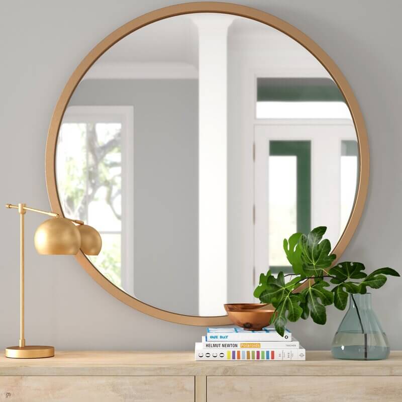 modern circle mirrors wall decor