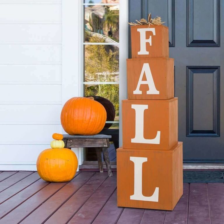 fall cubes for front porch