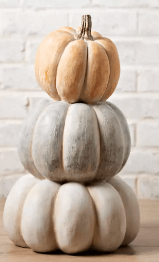 neutral pumpkins for fall home decor ideas