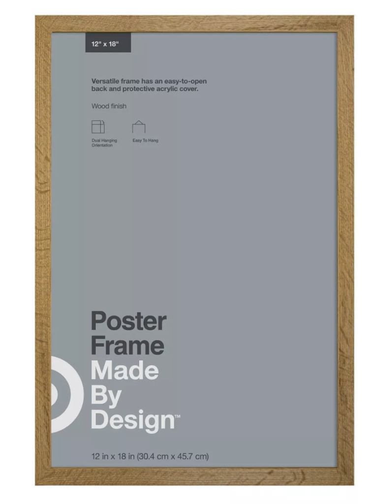 poster frame diy wall art idea