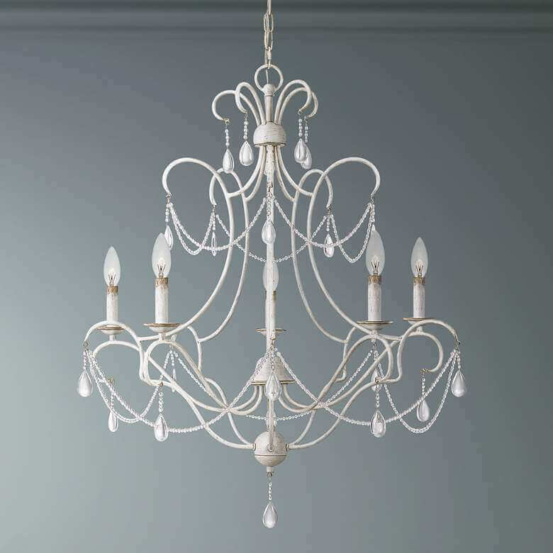 white master bedroom chandelier ideas