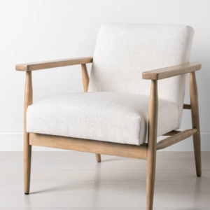 Natural Wood Accent Chair